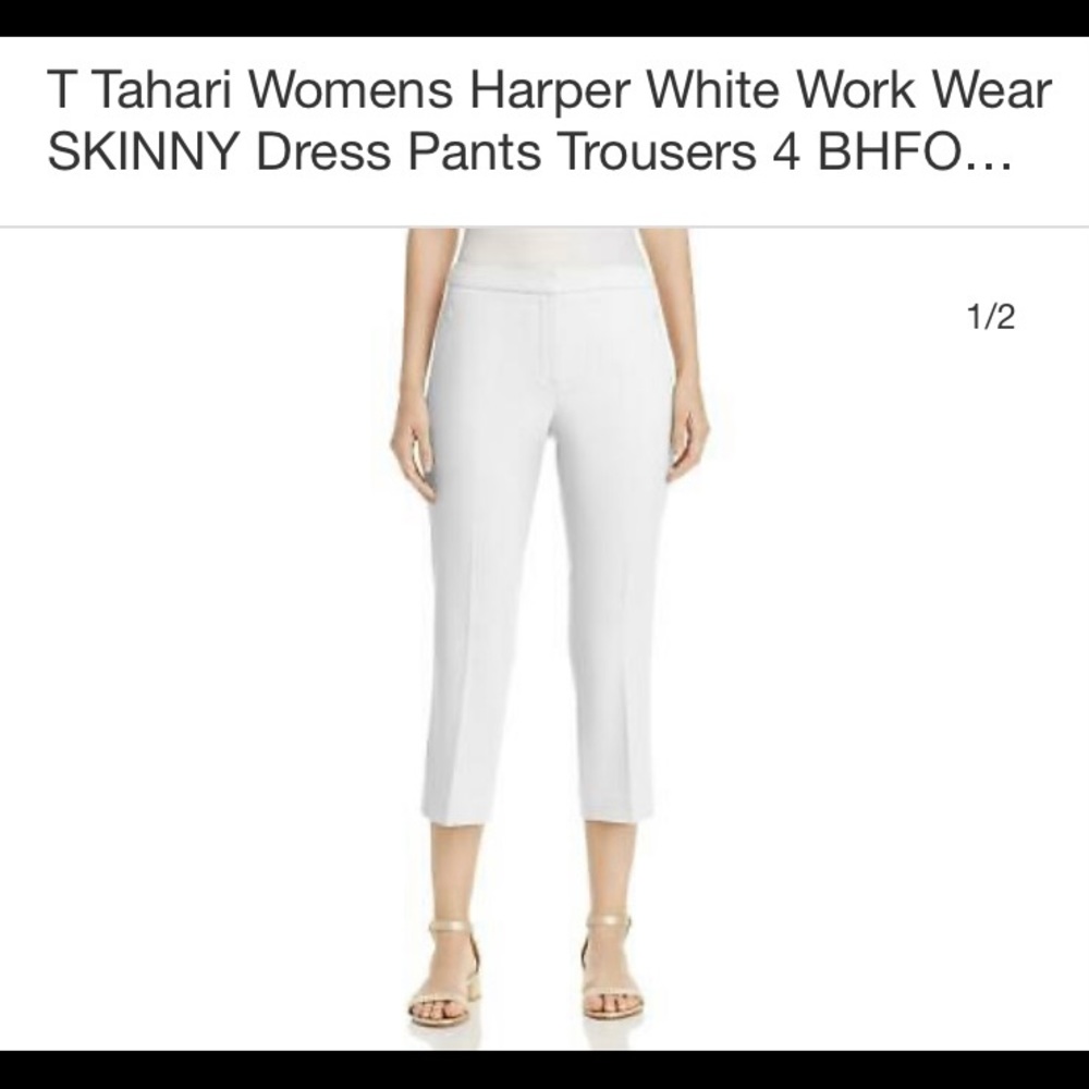 Tahari Skinny Cropped Pants